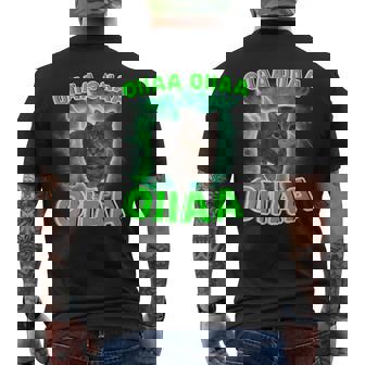 Oiiaa Oiiaa Cat Brain Rediral Spinning Cat Meme S T-Shirt mit Rückendruck - Geschenkecke