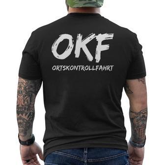 Okf Ortskontrollfahrt Minimalist T-Shirt mit Rückendruck - Geschenkecke