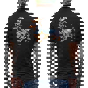 Oktoberfest Bayerischer Dackel Lustig Deutsche Hundeliebhaber T-Shirt mit Rückendruck - Geschenkecke
