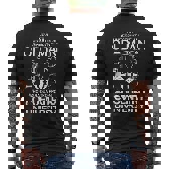 Old Man Old Man Graduated Coventry University Men's T-shirt Back Print | Mazezy