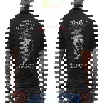 Old Punks Never Dies Punk Rock Music & Punks Camiseta Hombre Estampado Espalda - Regaloses