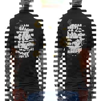Open Minds Breaking Barriers Retro Love Motivational Quotes Men's Back Print T-Shirt - Monsterry