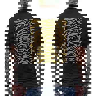 Opulent Zebra Pattern Seventies Camouflage Tank Top Men's Back Print T-Shirt - Monsterry