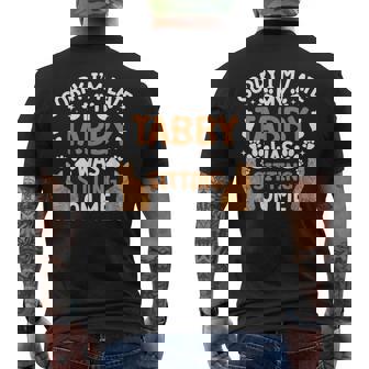 My Orange Tabby Cat Owner Orange Tabby Cat Mom Men's Back Print T-Shirt - Monsterry