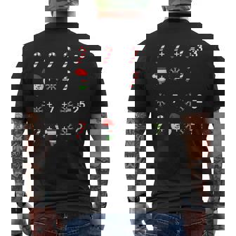 Order Of Operations Quiz Math Teacher Christmas Men's Back Print T-Shirt - Monsterry
