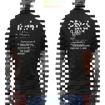 Otaku Définition De La Culture Du Dessin Animé Japonais T-shirt imprimé au dos - Cadeauxyz