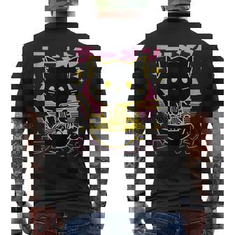 Otaku Noodles Neko Kawaii Anime Cat Ramen Tank Top Men's Back Print T-Shirt - Monsterry