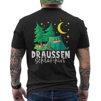 Outdoor Sleep I Camping Camping Scout Camper T-Shirt mit Rückendruck - Geschenkecke