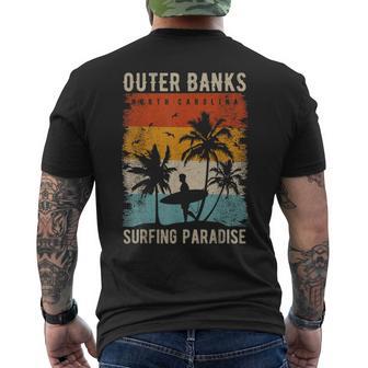 Outer Banks North Carolina Usa Surf S T-Shirt mit Rückendruck - Geschenkecke