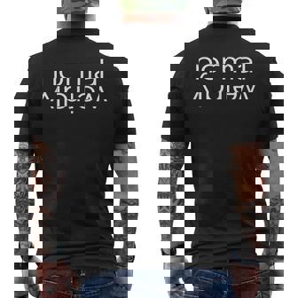 Oxymoron Weirdly Normal Men's Back Print T-Shirt - Monsterry