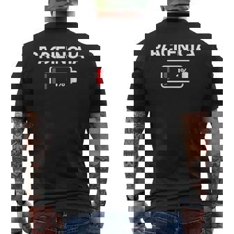 Paciencia 1 Divertido Profesor Español Estudiante Regalo Bajo Camiseta Hombre Estampado Espalda - Regaloses
