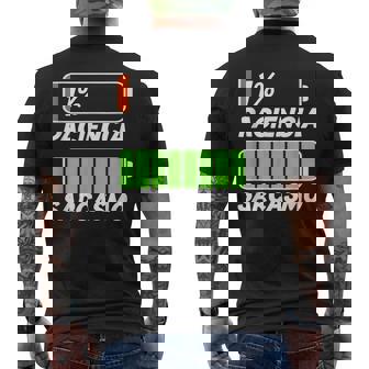 Paciencia Sarcasmo Mamá Papá Pareja Cumpleaños Pijama Camiseta Hombre Estampado Espalda - Regaloses