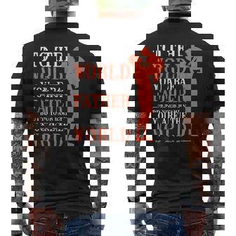 Padre Mundo Hijo Hija Papá Papá Familia Día Del Padre Camiseta Hombre Estampado Espalda - Regaloses