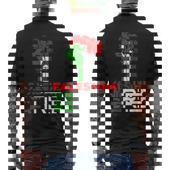 Palestine Will Be Free Camisa Con La Bandera De Palestina Camiseta Hombre Estampado Espalda - Regaloses
