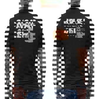 Pancake Crew Pancake Lover Pancake Christmas Pajama Men's Back Print T-Shirt - Monsterry