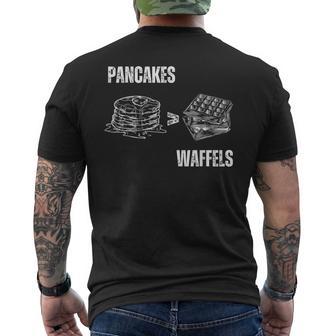 Pancakes Over Waffles T-Shirt mit Rückendruck - Geschenkecke