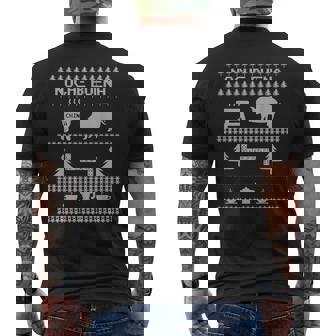 Hispanic Christmas Noche Buena Christmas Eve Tee Look Latino Men's Back Print T-Shirt - Monsterry