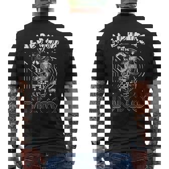 All Panic No Disco Raccoon Disco Ball Dancing Music Men's Back Print T-Shirt - Monsterry