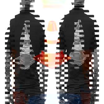 Panneau D'avertissement En Forme De Cône De Signalisation T-shirt imprimé au dos - Cadeauxyz