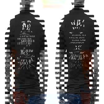 Papa Humour Idee Cadeau Fête Des Pères Original T-shirt imprimé au dos - Cadeauxyz