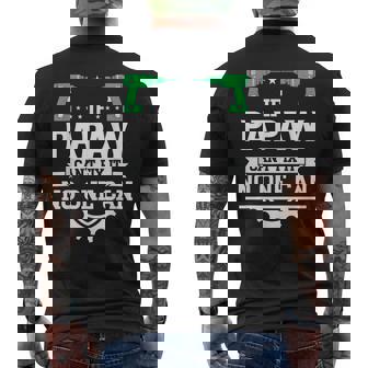 If Papaw Can't Fix It No One Can Fathers Day Men's Back Print T-Shirt - Monsterry