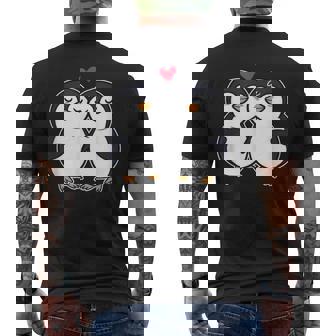 Pareja Pingüinos Enlove Pareja Camiseta Hombre Estampado Espalda - Regaloses