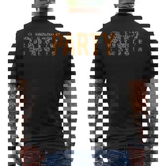 Party Spruch Leopard Fell Leopardenmuster Kleidung Geschenk T-Shirt mit Rückendruck - Geschenkecke