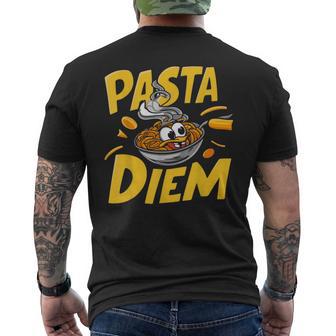 Pasta Diem Pasta Party Men's Back Print T-Shirt - Monsterry