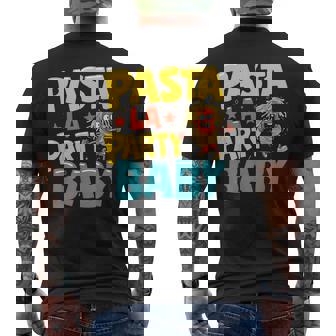 Pasta La Party Baby Pasta Party Men's Back Print T-Shirt - Monsterry