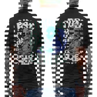 I Paused My Game To Be Here Gamer Camiseta Hombre Estampado Espalda - Regaloses