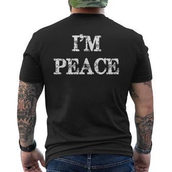 I Come In Peace I'm Peace Couples Matching T-Shirt mit Rückendruck - Geschenkecke