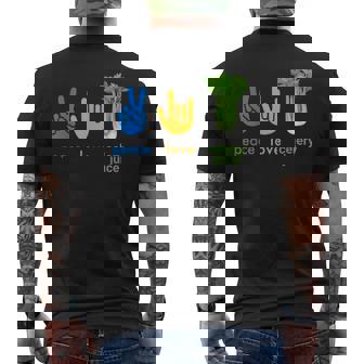 Peace Love Celery Juice Organic Juicing Juicer Health Men's Back Print T-Shirt - Monsterry