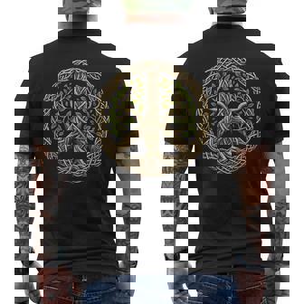 Peace Sign Tree Lover Nature Hippie Men's Back Print T-Shirt - Monsterry