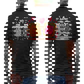 Peanut Butter Dancing With Jelly Kawaii Love Valentines Day Men's T-shirt Back Print | Seseable CA