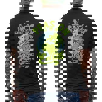Peas On Earth Peas Men's Back Print T-Shirt - Monsterry