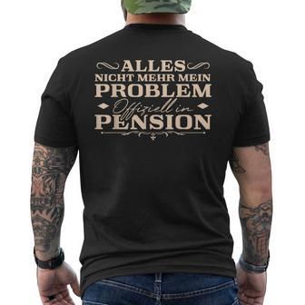 Pension Arbeitskollege Im Ruhestand Pensionär T-Shirt mit Rückendruck - Geschenkecke