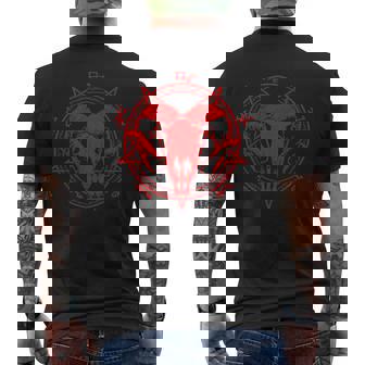 Pentáculo Pentagrama Estrella Wiccan Satanista Demoníaco Camiseta Hombre Estampado Espalda - Regaloses