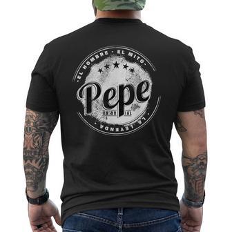 Pepe El Hombre El Mito La Leyend Pepe Nombre Camiseta Hombre Estampado Espalda - Regaloses
