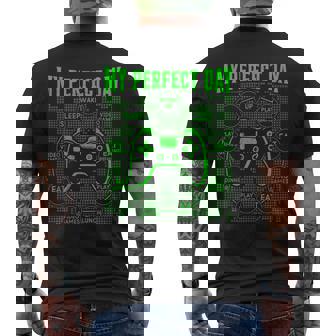 My Perfect Day Gaming Gamer Sin Mangas Camiseta Hombre Estampado Espalda - Regaloses