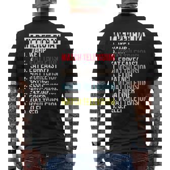 My Perfect Day Watch Television Hobby Movies TV Shows Men's Back Print T-Shirt - Monsterry