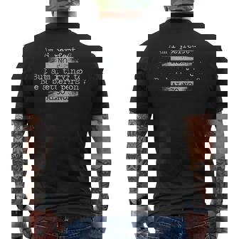Am I Perfect No Retro Vintage Distressed Humor Saying Men's T-shirt Back Print | Seseable UK
