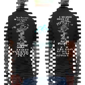 The Only Person I'm Really Scared Of Is Myself That Life Is Men's Back Print T-Shirt - Monsterry