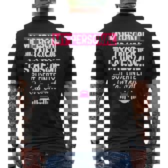 My Personal Trainer Is Awesome But Can't Count Gym Men's T-shirt Back Print - Monsterry