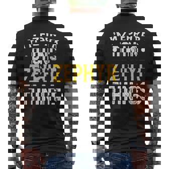 Personalized First Name I'm Zephyr Doing Zephyr Things Men's Back Print T-Shirt - Monsterry