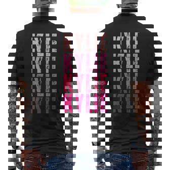 Personalized Name Kylie I Love Kylie Vintage Men's T-shirt Back Print - Thegiftio