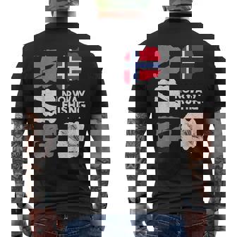 Pesca En Noruega Camiseta Hombre Estampado Espalda - Regaloses
