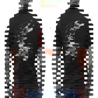 Pez Koi Animal Arte Gráfico Pez Koi Camiseta Hombre Estampado Espalda - Regaloses