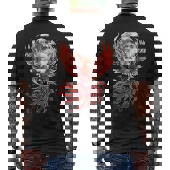 Phoenix Bird Pleine Lune Mythique Rajeunissement T-shirt imprimé au dos - Cadeauxyz