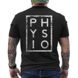 Physio Minimalism Physiotherapist T-Shirt mit Rückendruck - Geschenkecke