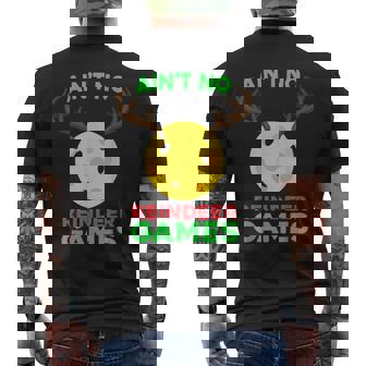 Pickleball Deer Ain't No Reindeer Game Shirt Men's Back Print T-Shirt - Monsterry